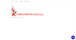 Desktop Screenshot of laboratoriosdelvalle.com