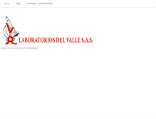 Tablet Screenshot of laboratoriosdelvalle.com